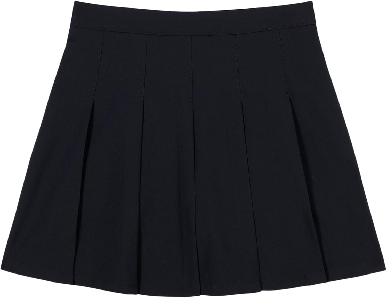 IZOD Girls’ Juniors Uniform Pleated Pull-on Scooter Skirt with Undershorts, Performance Material, Cell Phone Pocket