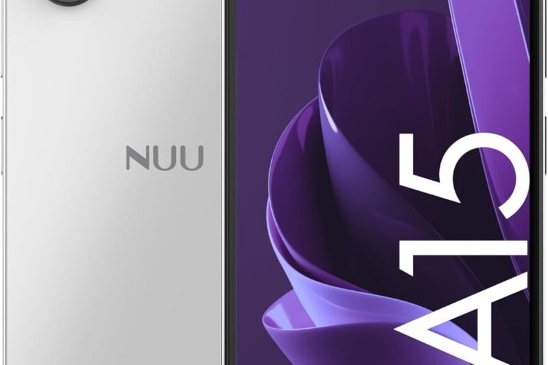 NUU A15 Cell Phone 4GB + 128GB, Unlocked for Mint, Metro, T-Mobile, Qlink and More, Perfect for Teenagers, Dual SIM 4G, Octa-Core Helio G36 2.2GHz 6.5″ HD+, Android 13, White, US Warranty