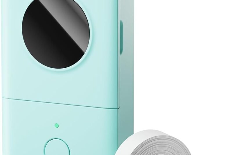 Phomemo D30 Label Maker Machine, Portable Bluetooth Mini Label Printer, Smartphone Handheld Thermal Sticker Small Labeler Multiple Templates Font Icon Inkless Custom Label for Home Kids School Items