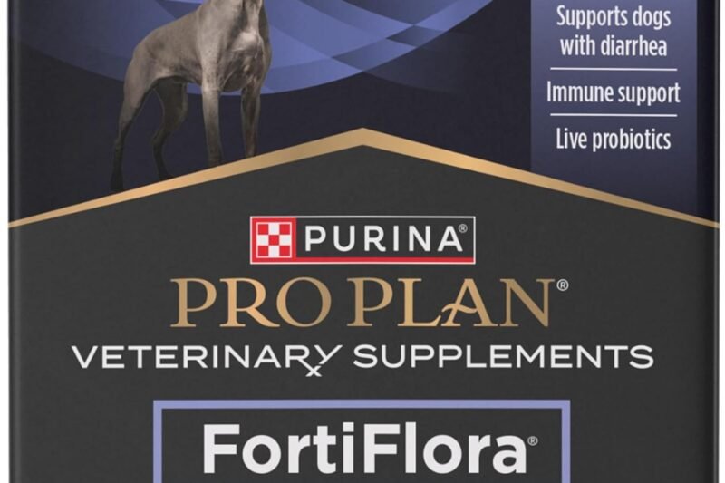 Purina Pro Plan Veterinary Supplements FortiFlora Daily Probiotics for Dogs, Helps Digestive Gut Health and Diarrhea – 30 ct. Box