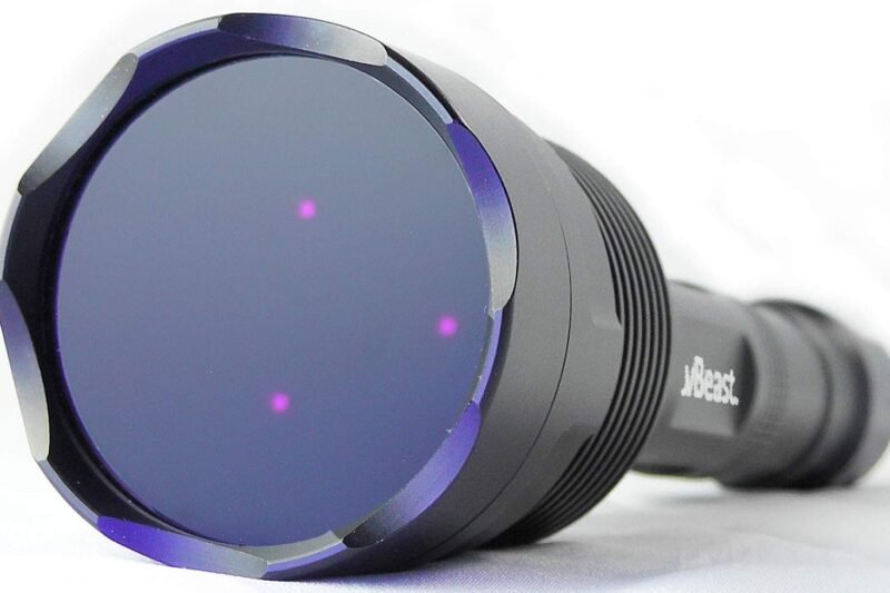 uvBeast V3 365nm Black Light UV Flashlight – High Definition Ultraviolet – HIgh Power and Long Range Professional Grade Beam Best for Professional/Commercial Use – USA Stock