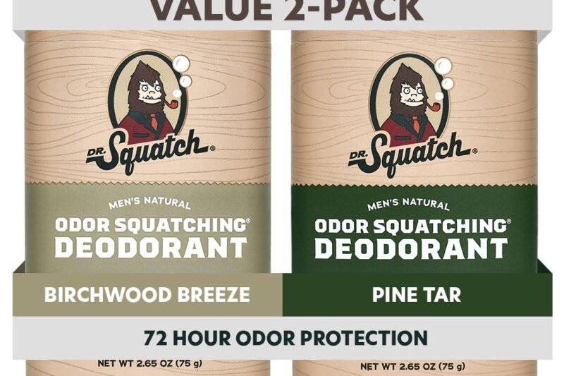 Dr. Squatch Natural Men’s Deodorant Review – Aluminum-Free Odor Protection with Pine Tar & Birchwood Breeze
