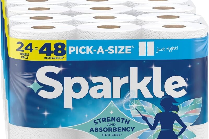 Sparkle Pick-A-Size Paper Towels Review – Strong 2-Ply Kitchen Cleanup Towels